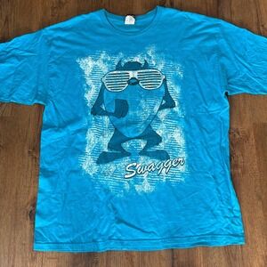 Tasmanian Devil Swagger Looney Tunes T-Shirt XL Blue 2010‎